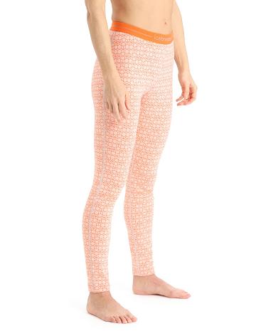 Icebreaker Merino 250 Vertex Alpine Geo Női Leggings Fehér | HU 1530ZUTG